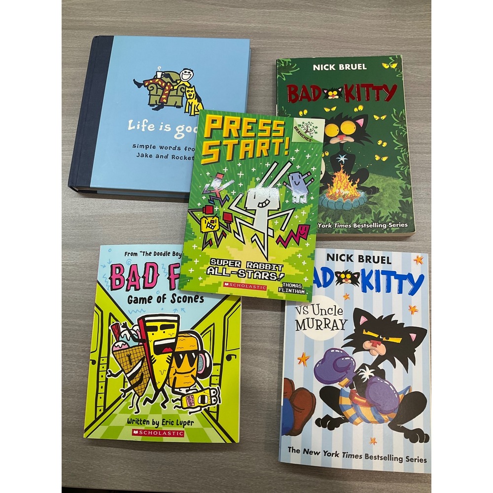 BAD‎ KITTY, PRESS START, LIFE IS GOOD, BAD FOOD BOOKS